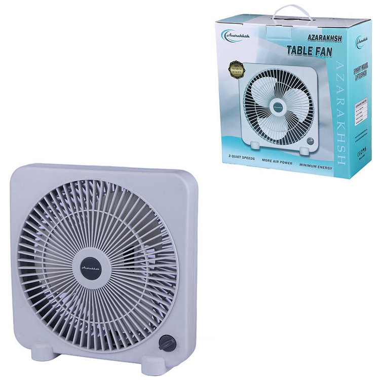 پنکه رومیزی آذرخش مدل DFT25W2S ظرفیت 227 میلی آمپر ساعت
