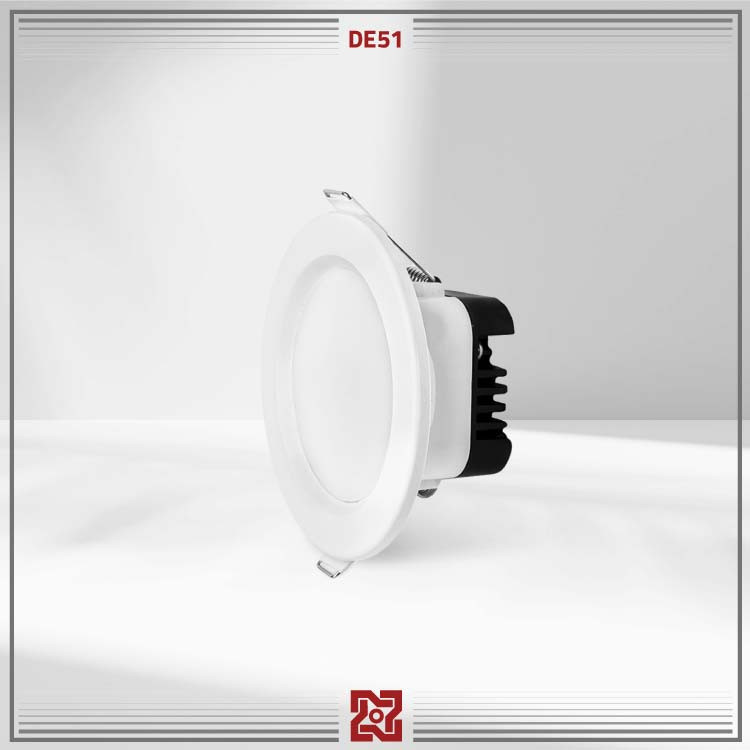 چراغ توکار 9 وات بدنه سفید قطر 7.5 دنیز DE51 آلتون رای