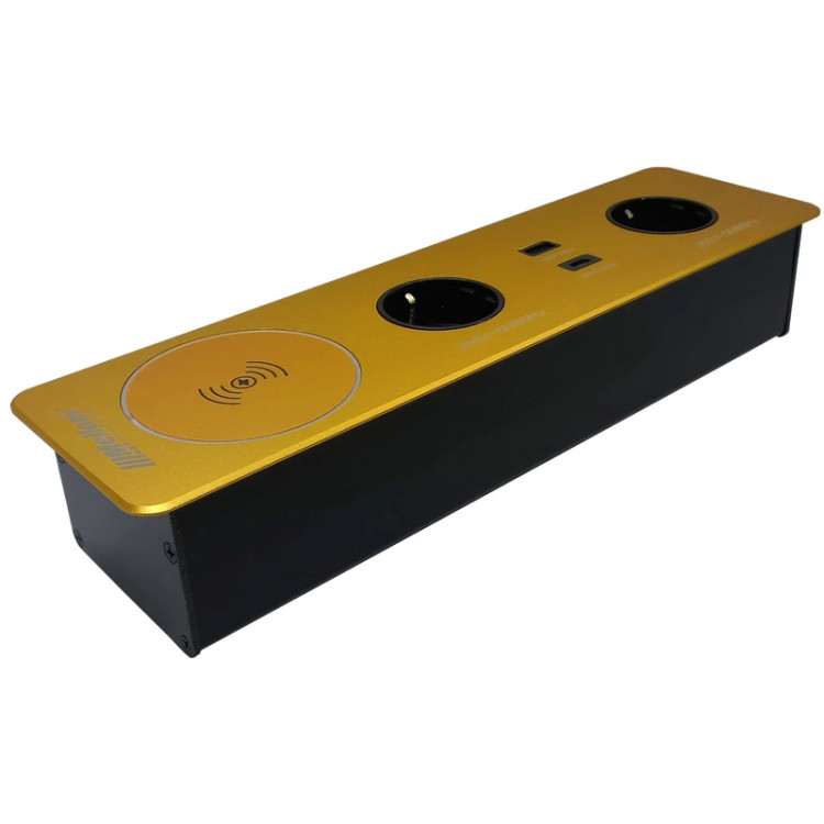 پریز توکار ملونی مدل 10058 با شارژر وایرلس و USB