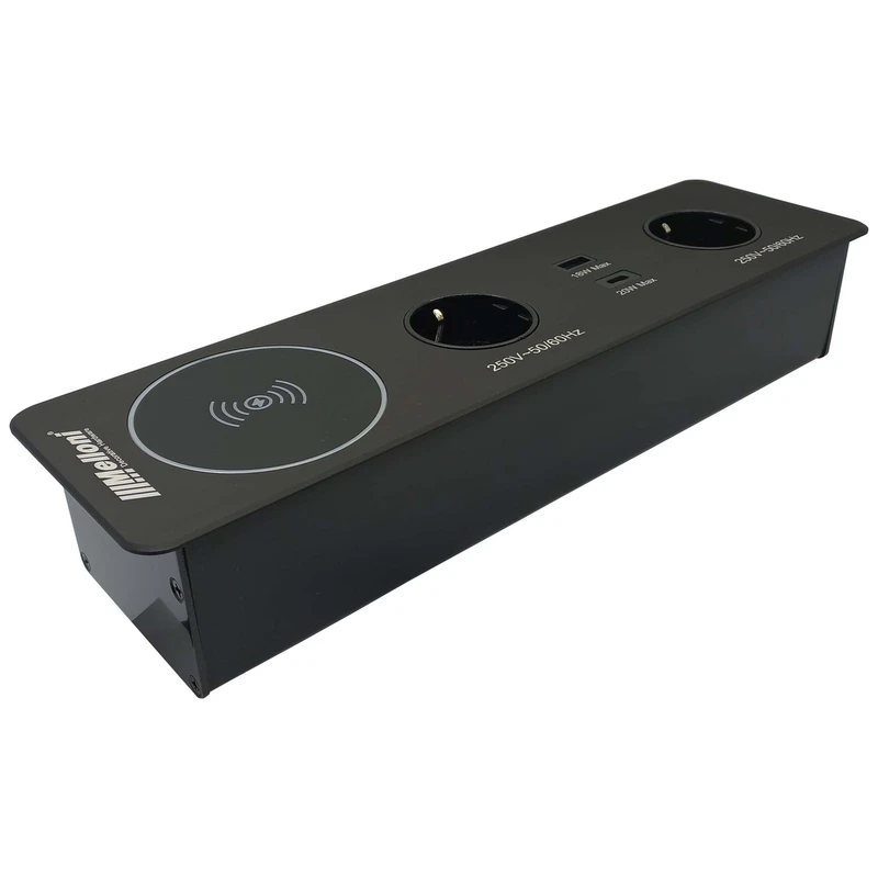 پریز توکار ملونی مدل 10058 با شارژر وایرلس و USB