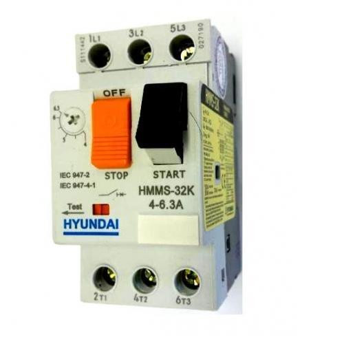 کلید حرارتی هیوندای HMMS-32K رنج 4 تا 6.3 آمپر